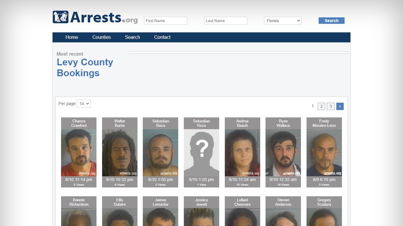 Levy County Arrests and Inmate Search